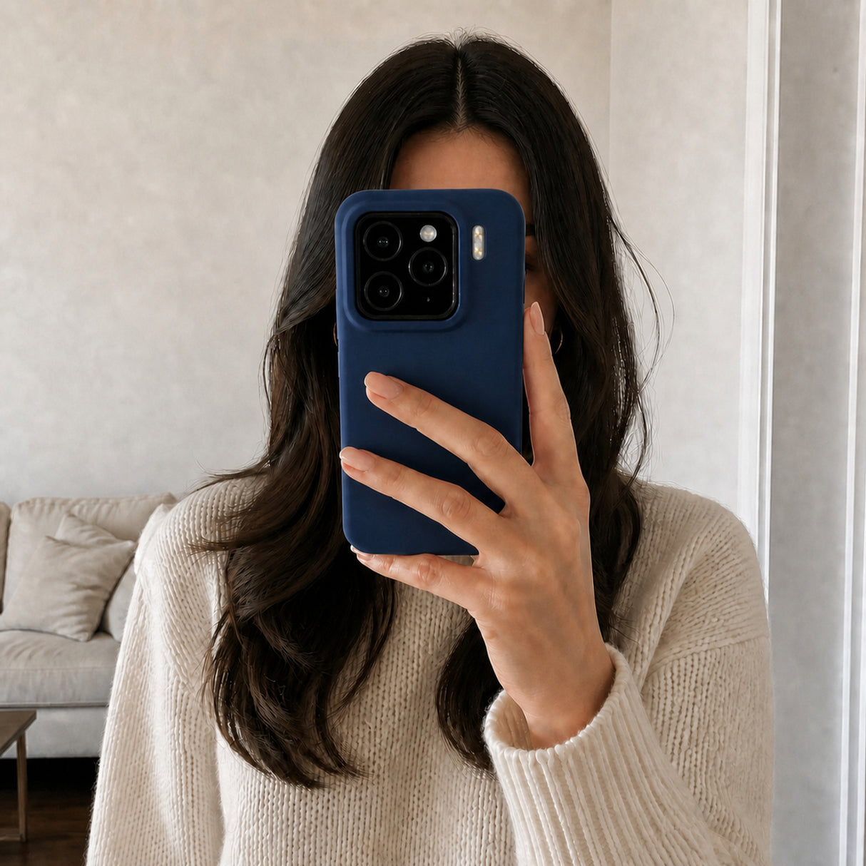 Xiaomi 15 Silicone Pro Silikon Hülle Marineblau – Detailansicht 6