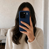Xiaomi 15 Silicone Pro Silikon Hülle Marineblau – Detailansicht 6