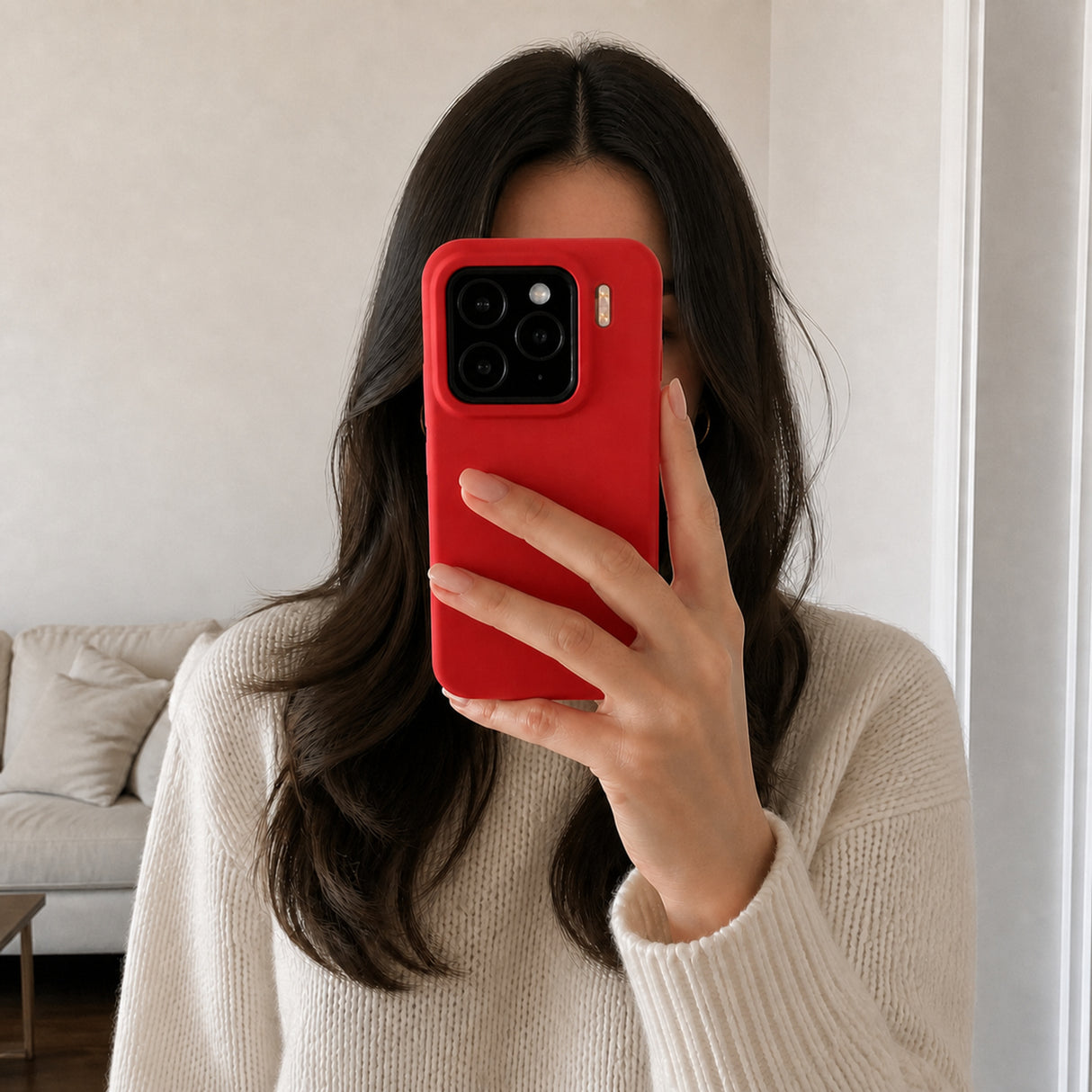 Xiaomi 15 Silicone Pro Silikon Hülle Rot – Detailansicht 6