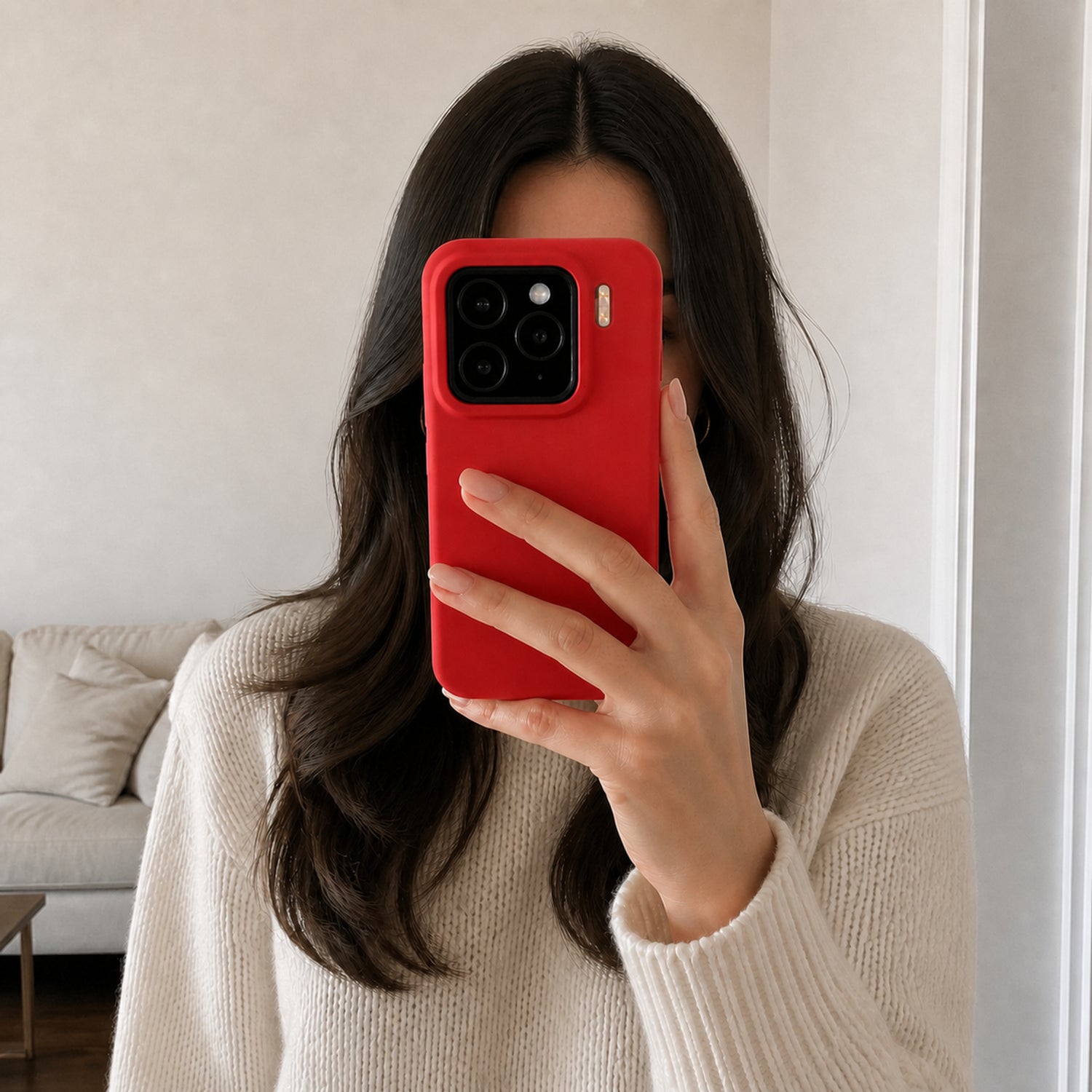 Xiaomi 15 Silicone Pro Silikon Hülle Rot – Detailansicht 6