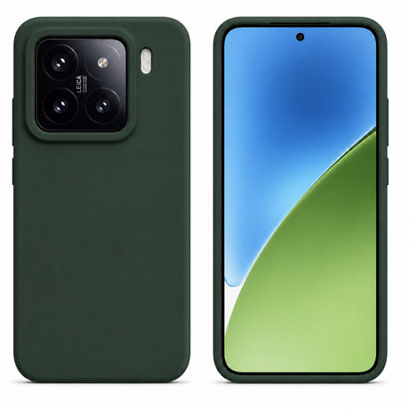 Xiaomi 15 Silicone Pro Silikon Hülle in Tannengrün – Produktansicht