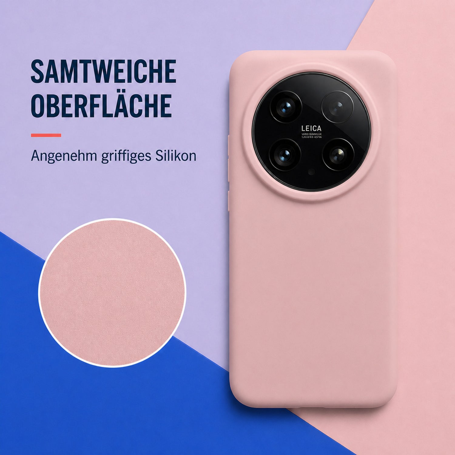 Xiaomi 15 Ultra Silicone Pro Silikon Hülle Altrosa – Detailansicht 1
