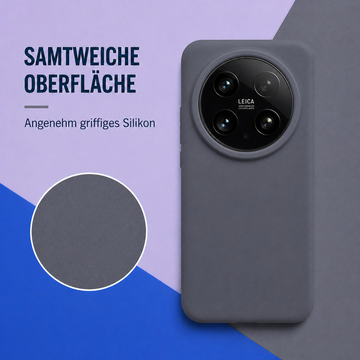 Xiaomi 15 Ultra Silicone Pro Silikon Hülle Anthrazit – Detailansicht 1