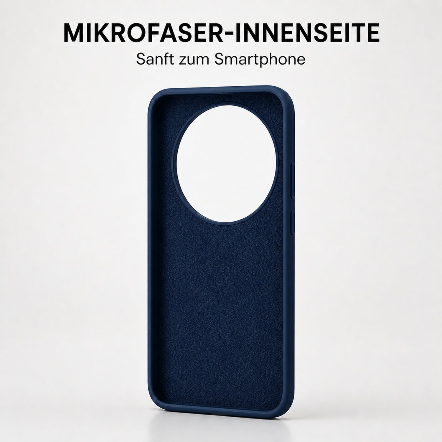 Xiaomi 15 Ultra Silicone Pro Silikon Hülle Marineblau – Detailansicht 4