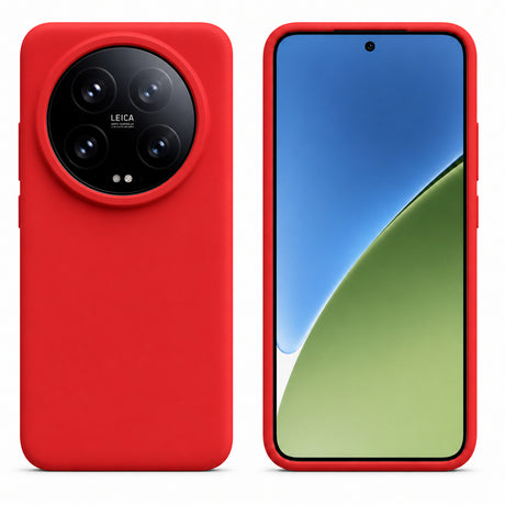Xiaomi 15 Ultra Silicone Pro Silikon Hülle in Rot – Produktansicht