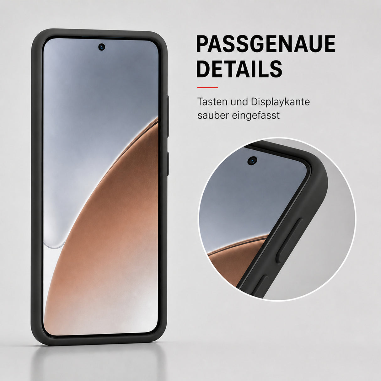 Xiaomi 15 Ultra Silicone Pro Silikon Hülle Schwarz – Detailansicht 3
