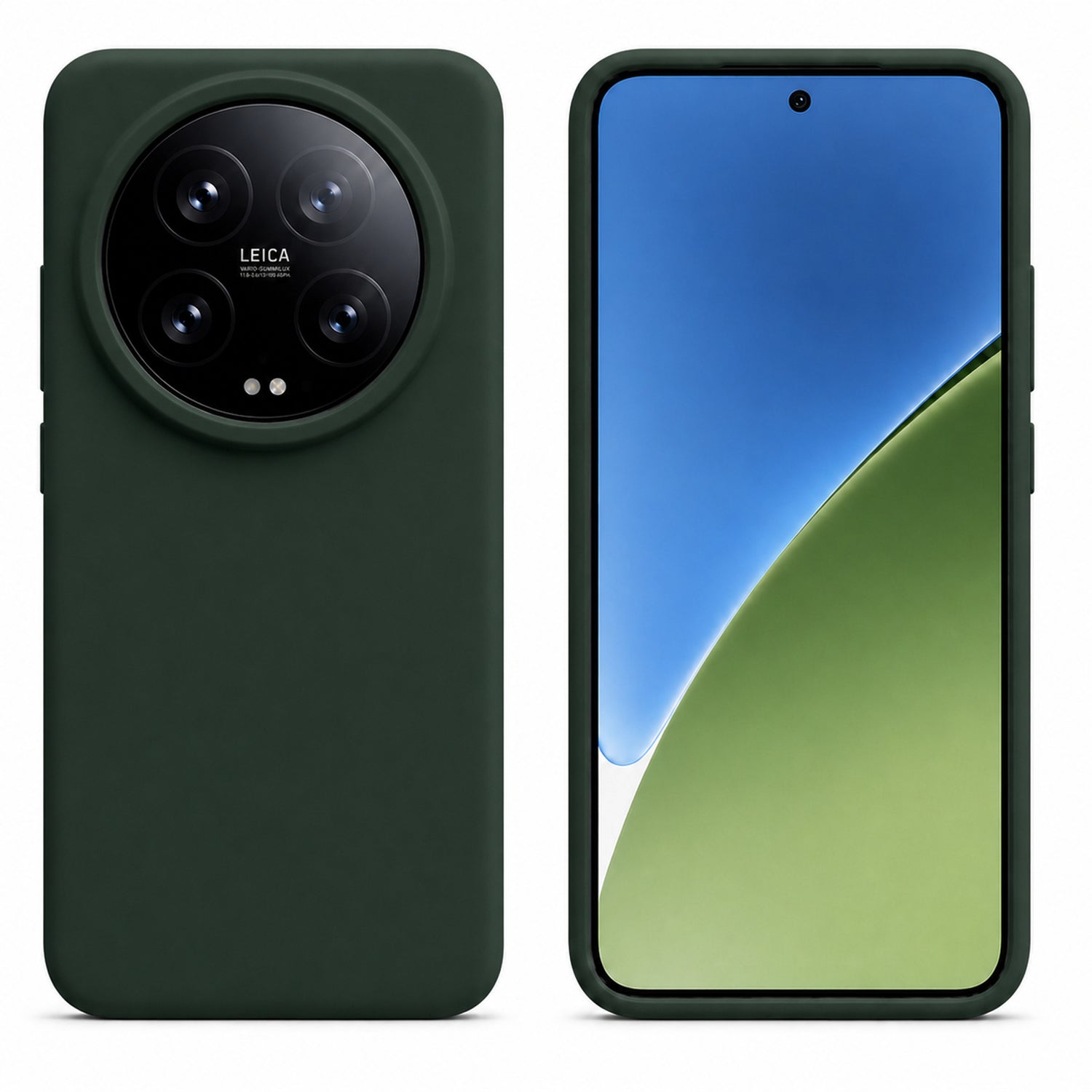 Xiaomi 15 Ultra Silicone Pro Silikon Hülle in Tannengrün – Produktansicht