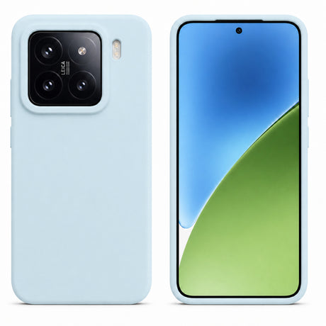 Xiaomi 15 Silicone Pro Silikon Hülle in Wolkenblau – Produktansicht