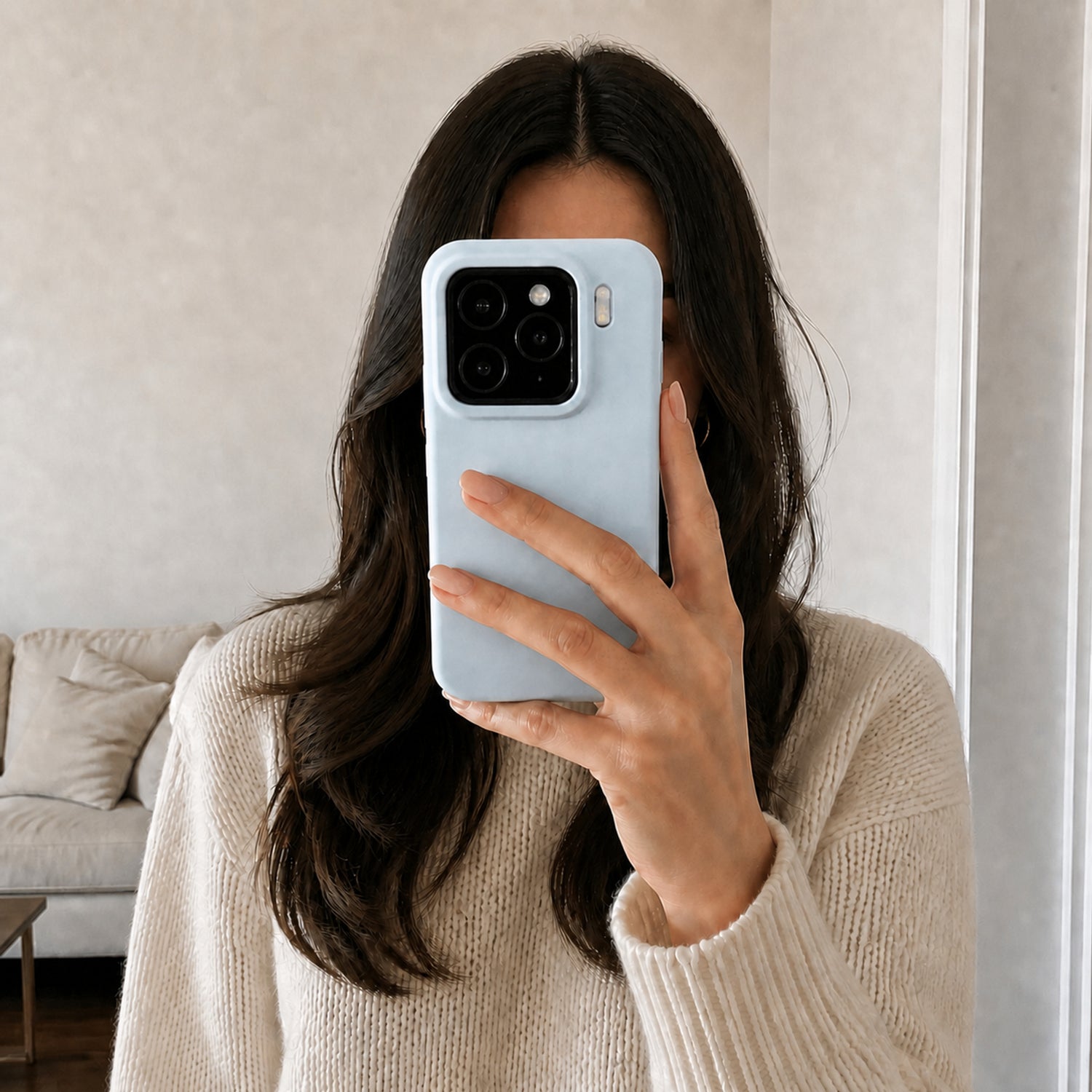 Xiaomi 15 Silicone Pro Silikon Hülle Wolkenblau – Detailansicht 6
