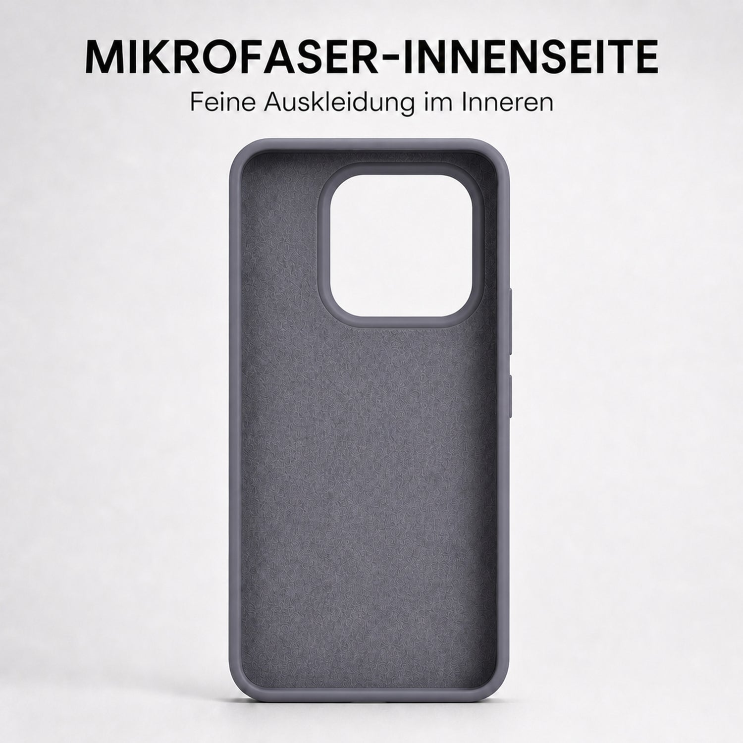 Xiaomi 15T Silicone Pro Silikon Hülle Anthrazit – Detailansicht 4