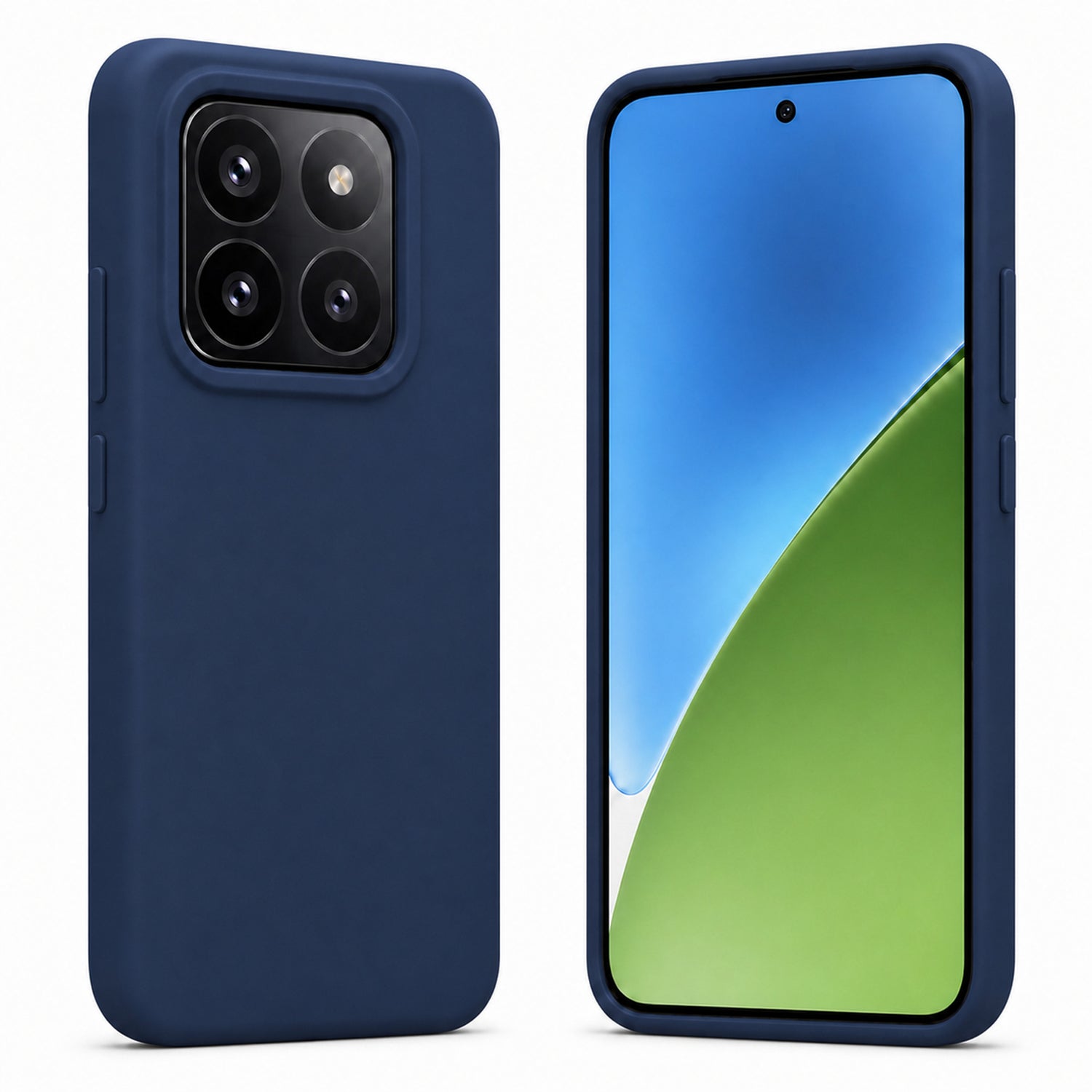 Xiaomi 15T Silicone Pro Silikon Hülle in Marineblau – Produktansicht