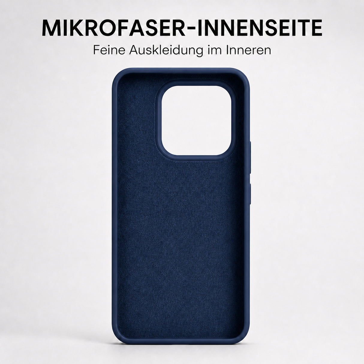 Xiaomi 15T Silicone Pro Silikon Hülle Marineblau – Detailansicht 4