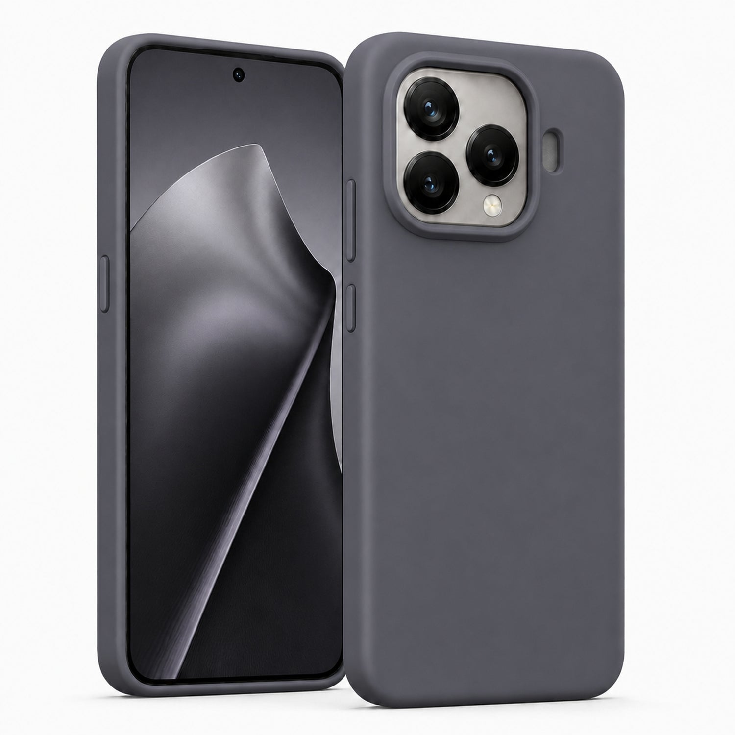 Xiaomi 15T Pro Silicone Pro Silikon Hülle in Anthrazit – Produktansicht