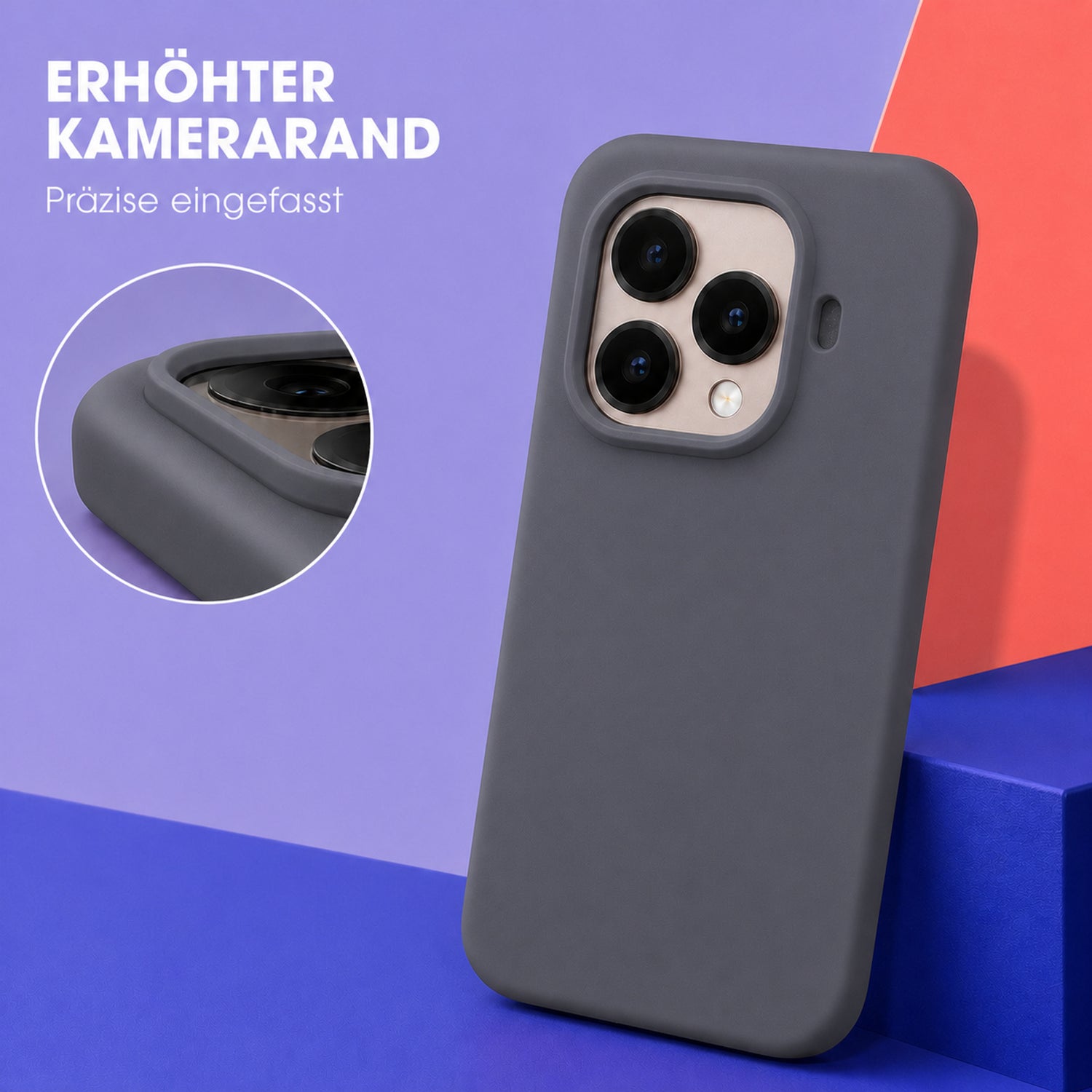 Xiaomi 15T Pro Silicone Pro Silikon Hülle Anthrazit – Detailansicht 2