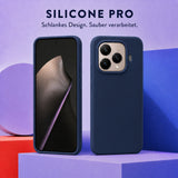 Xiaomi 15T Pro Silicone Pro Silikon Hülle Marineblau – Detailansicht 5
