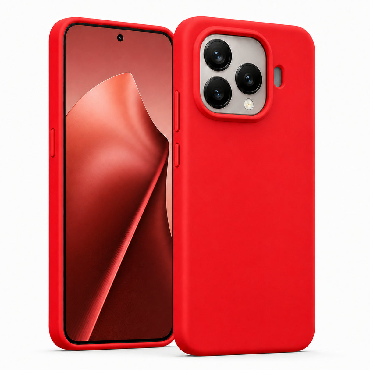 Xiaomi 15T Pro Silicone Pro Silikon Hülle in Rot – Produktansicht
