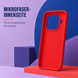 Xiaomi 15T Pro Silicone Pro Silikon Hülle Rot – Detailansicht 4