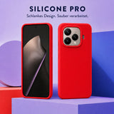 Xiaomi 15T Pro Silicone Pro Silikon Hülle Rot – Detailansicht 5