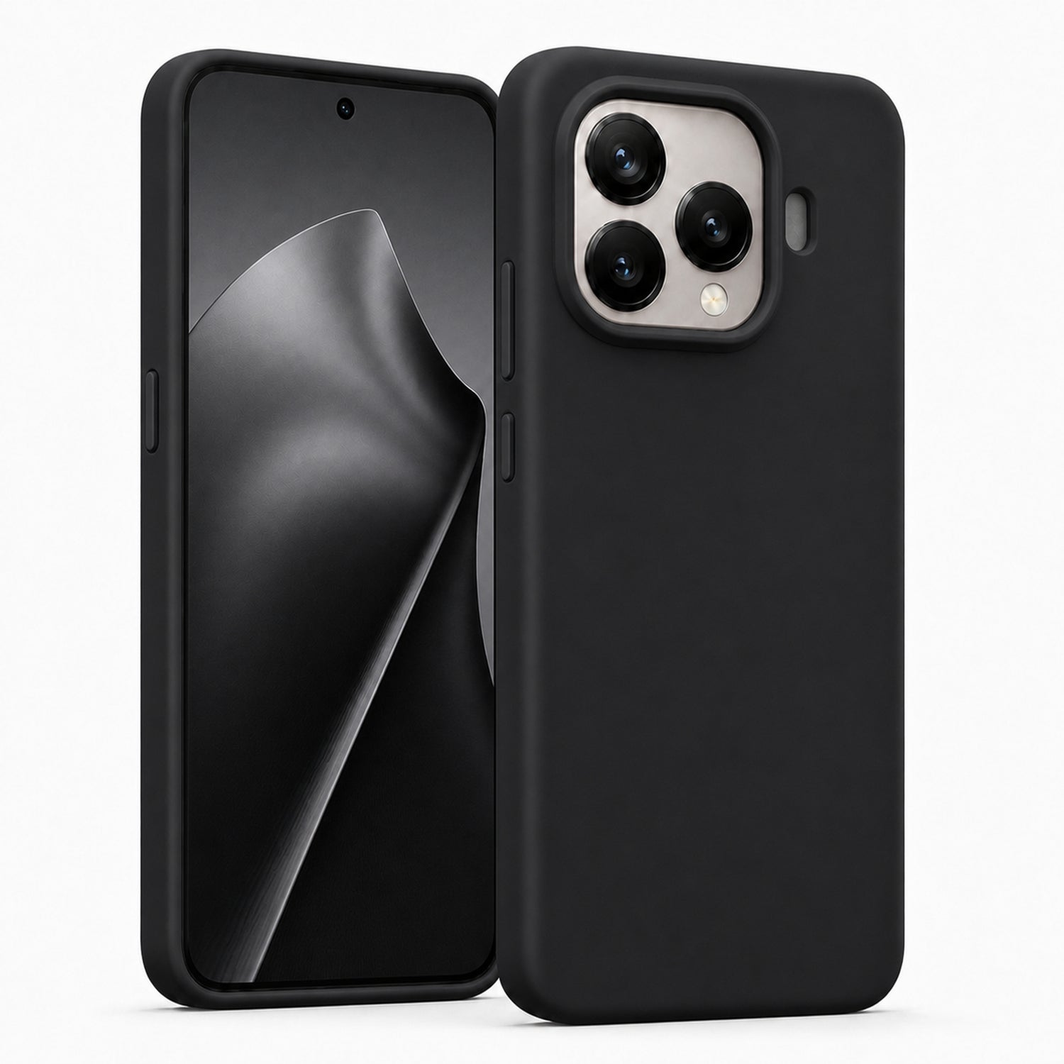 Xiaomi 15T Pro Silicone Pro Silikon Hülle in Schwarz – Produktansicht