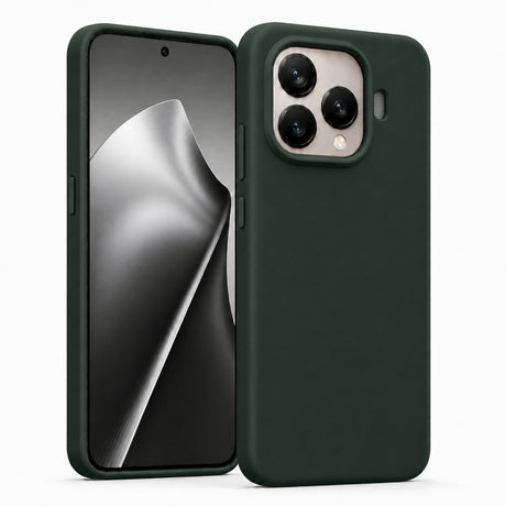 Xiaomi 15T Pro Silicone Pro Silikon Hülle in Tannengrün – Produktansicht