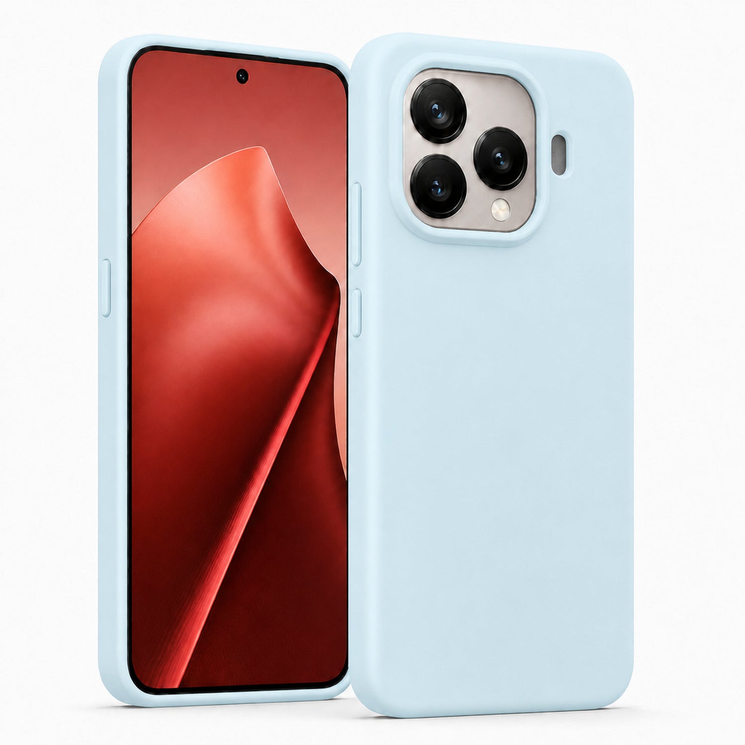 Xiaomi 15T Pro Silicone Pro Silikon Hülle in Wolkenblau – Produktansicht