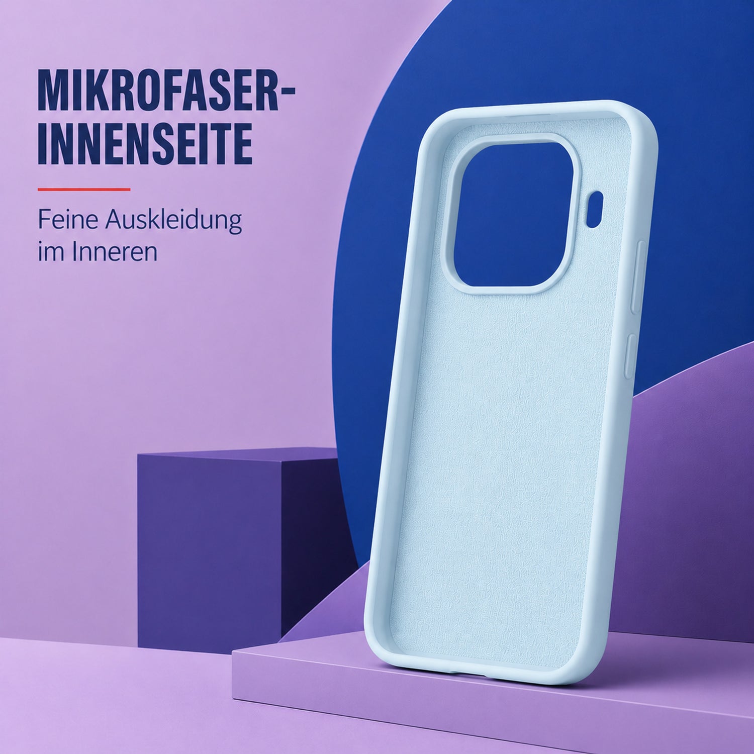 Xiaomi 15T Pro Silicone Pro Silikon Hülle Wolkenblau – Detailansicht 4