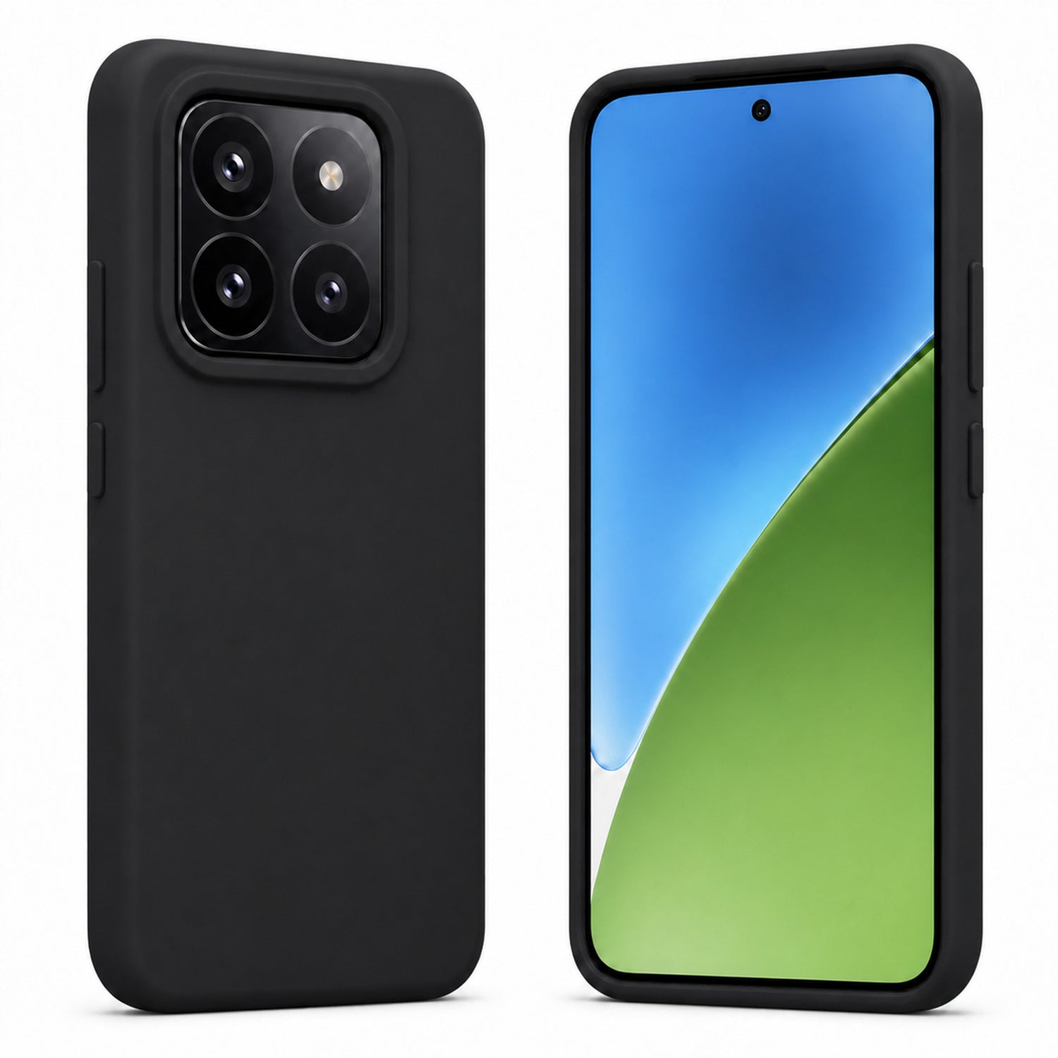 Xiaomi 15T Silicone Pro Silikon Hülle in Schwarz – Produktansicht