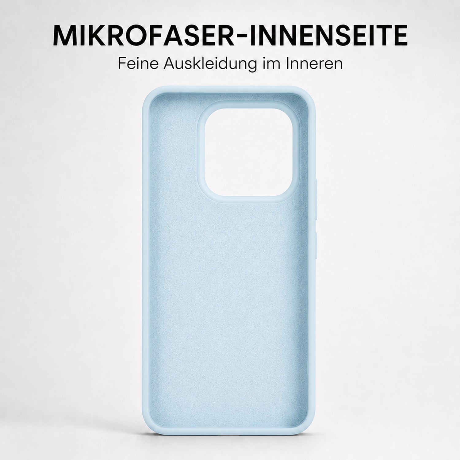 Xiaomi 15T Silicone Pro Silikon Hülle Wolkenblau – Detailansicht 4