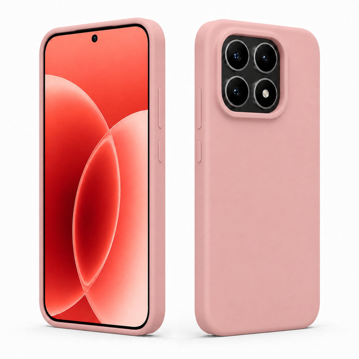 Xiaomi 17 Silicone Pro Silikon Hülle in Altrosa – Produktansicht