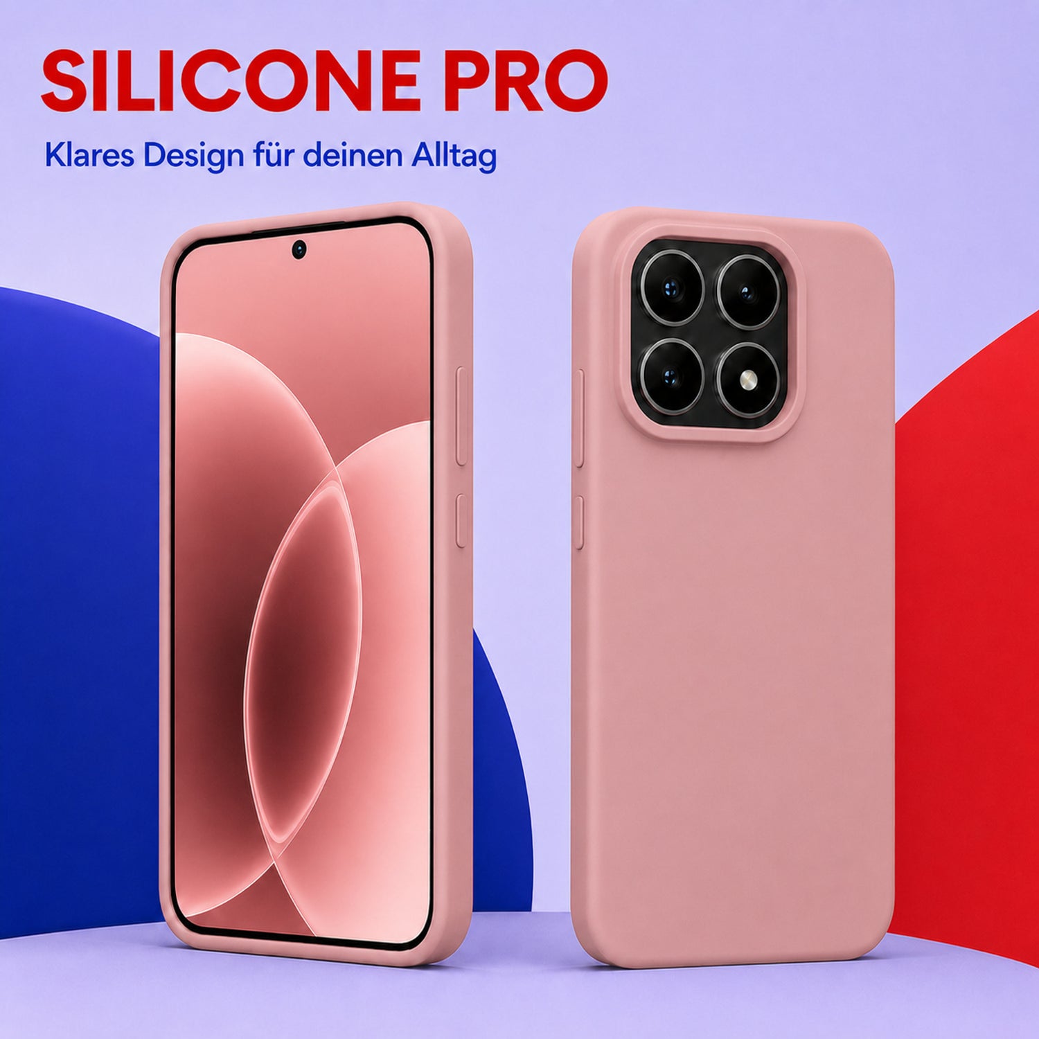 Xiaomi 17 Silicone Pro Silikon Hülle Altrosa – Detailansicht 5