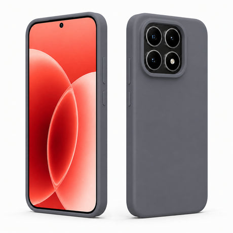 Xiaomi 17 Silicone Pro Silikon Hülle in Anthrazit – Produktansicht