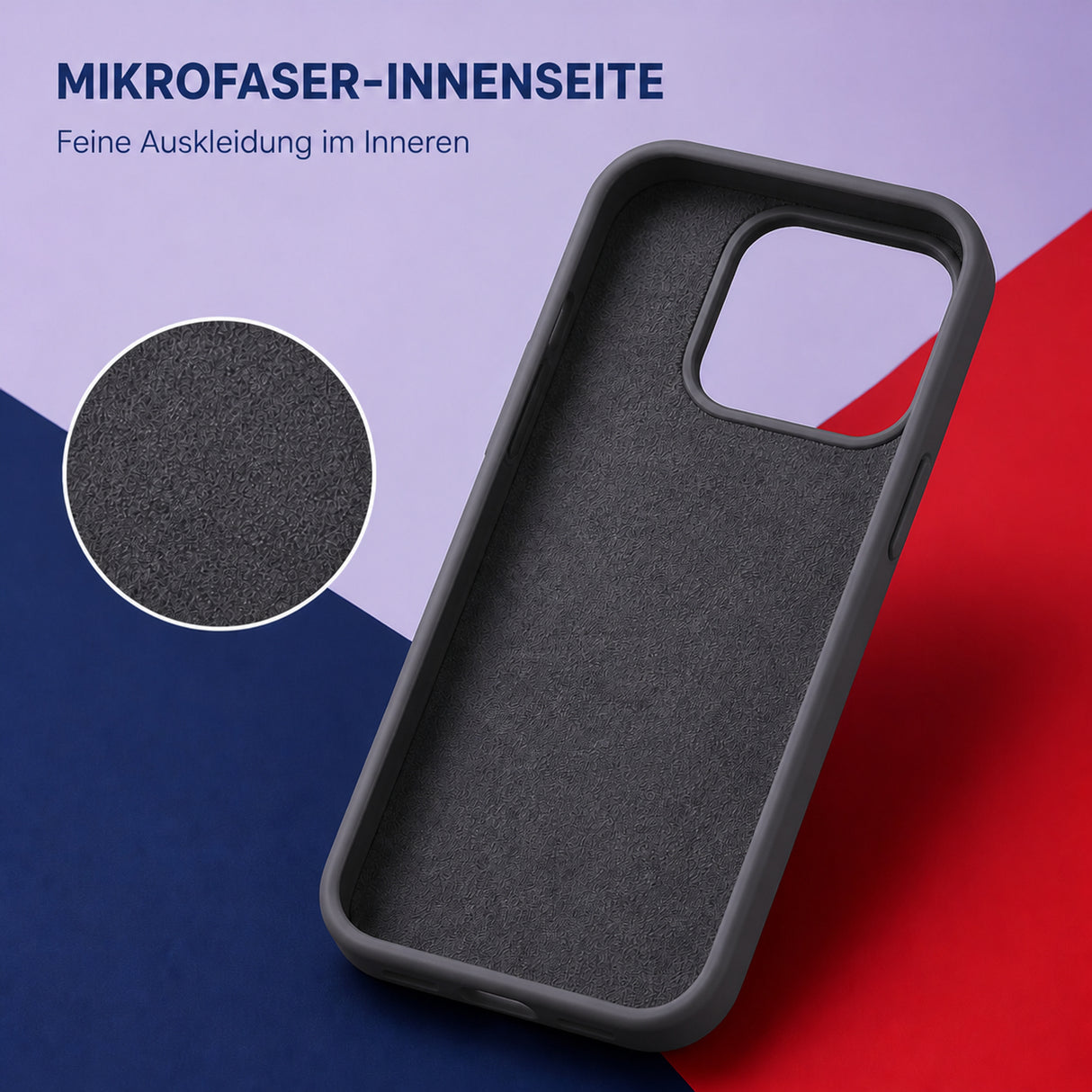 Xiaomi 17 Silicone Pro Silikon Hülle Anthrazit – Detailansicht 4