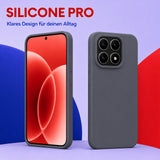 Xiaomi 17 Silicone Pro Silikon Hülle Anthrazit – Detailansicht 5
