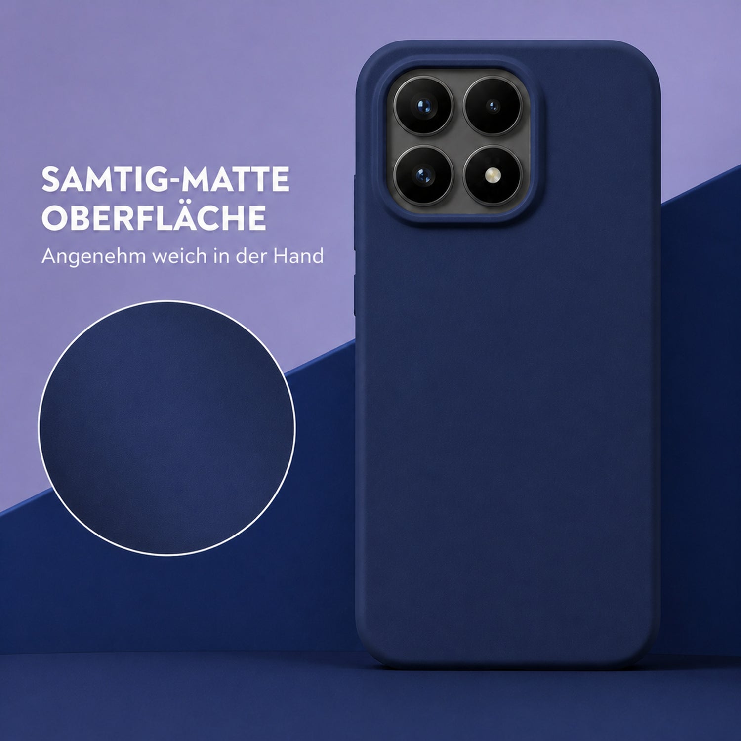 Xiaomi 17 Silicone Pro Silikon Hülle Marineblau – Detailansicht 1