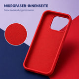 Xiaomi 17 Silicone Pro Silikon Hülle Rot – Detailansicht 4