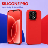 Xiaomi 17 Silicone Pro Silikon Hülle Rot – Detailansicht 5