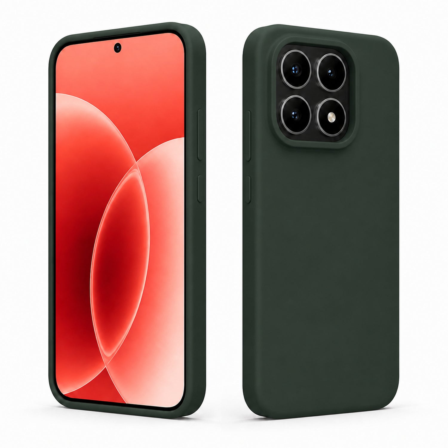 Xiaomi 17 Silicone Pro Silikon Hülle in Tannengrün – Produktansicht
