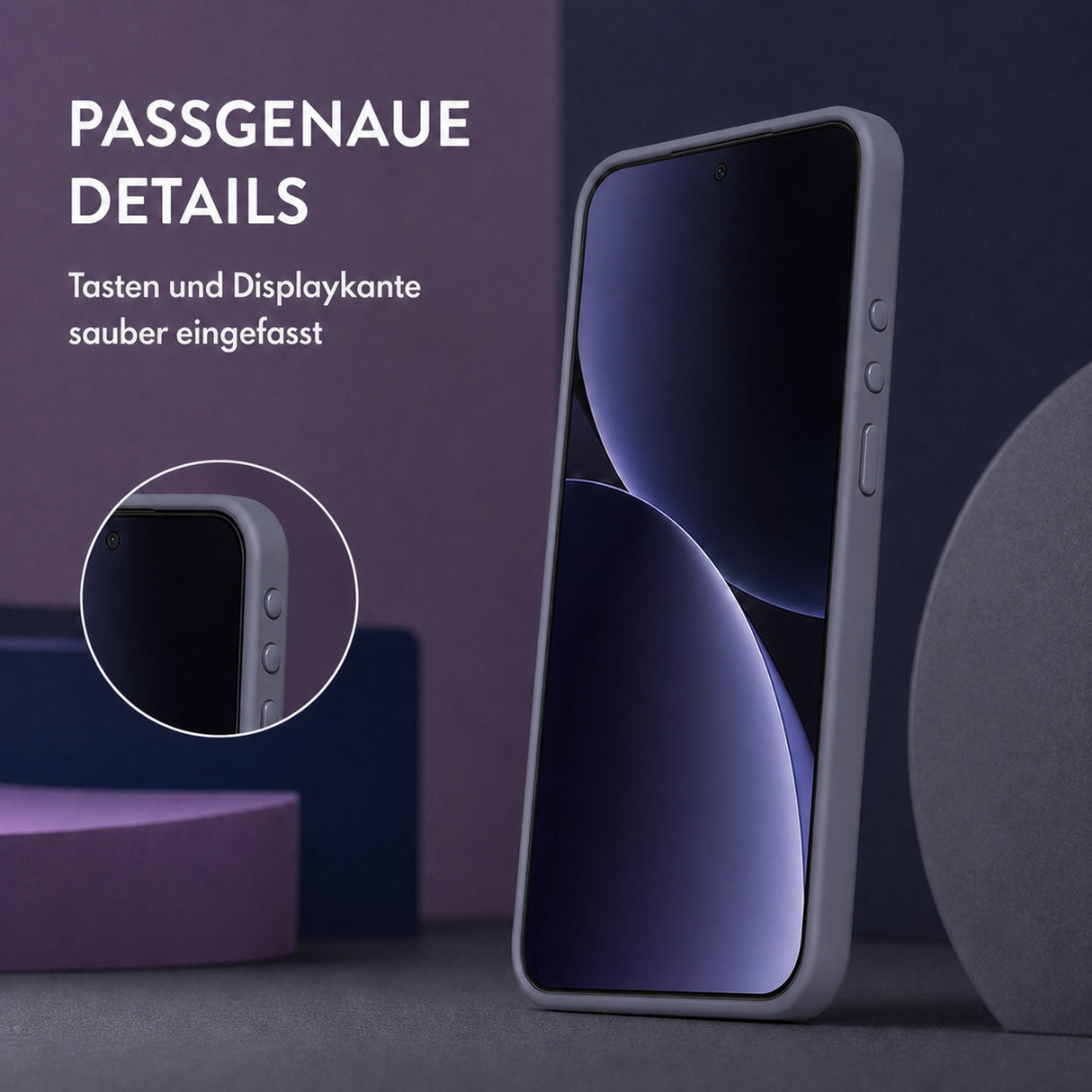Xiaomi 17 Ultra Silicone Pro Silikon Hülle Anthrazit – Detailansicht 3
