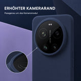 Xiaomi 17 Ultra Silicone Pro Silikon Hülle Marineblau – Detailansicht 2