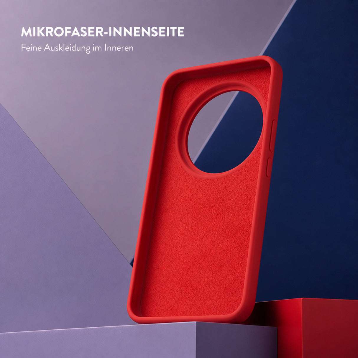 Xiaomi 17 Ultra Silicone Pro Silikon Hülle Rot – Detailansicht 4