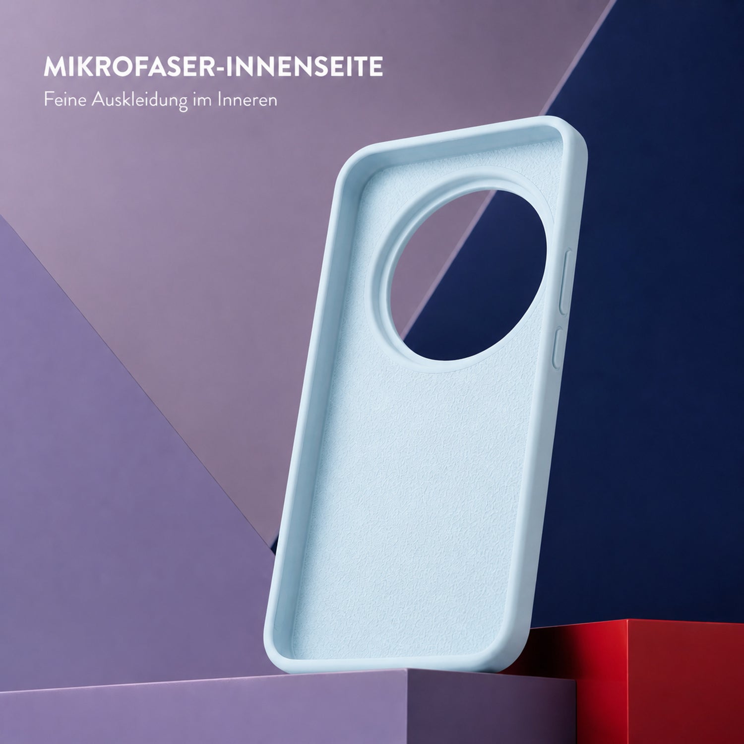Xiaomi 17 Ultra Silicone Pro Silikon Hülle Wolkenblau – Detailansicht 4