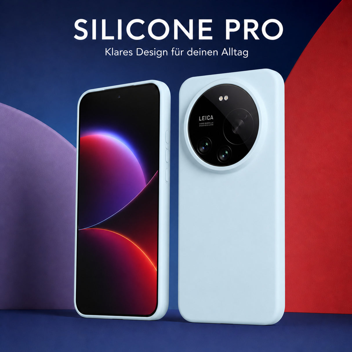 Xiaomi 17 Ultra Silicone Pro Silikon Hülle Wolkenblau – Detailansicht 5