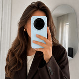 Xiaomi 17 Ultra Silicone Pro Silikon Hülle Wolkenblau – Detailansicht 6