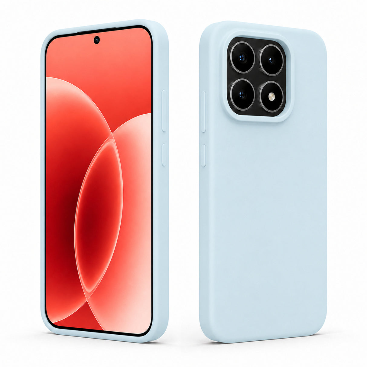 Xiaomi 17 Silicone Pro Silikon Hülle in Wolkenblau – Produktansicht