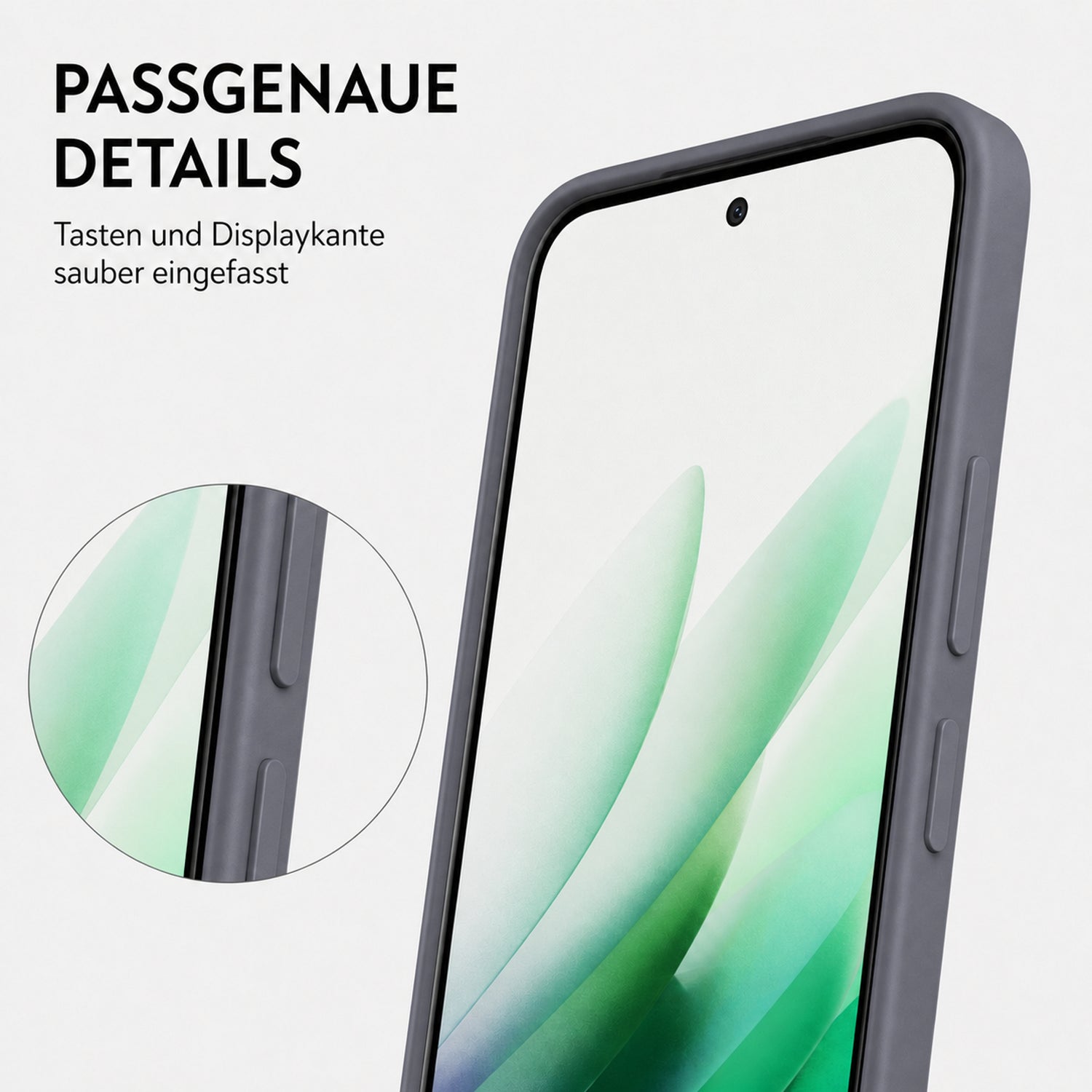 Xiaomi Redmi 15 4G / 5G Silicone Pro Silikon Hülle Anthrazit – Detailansicht 3