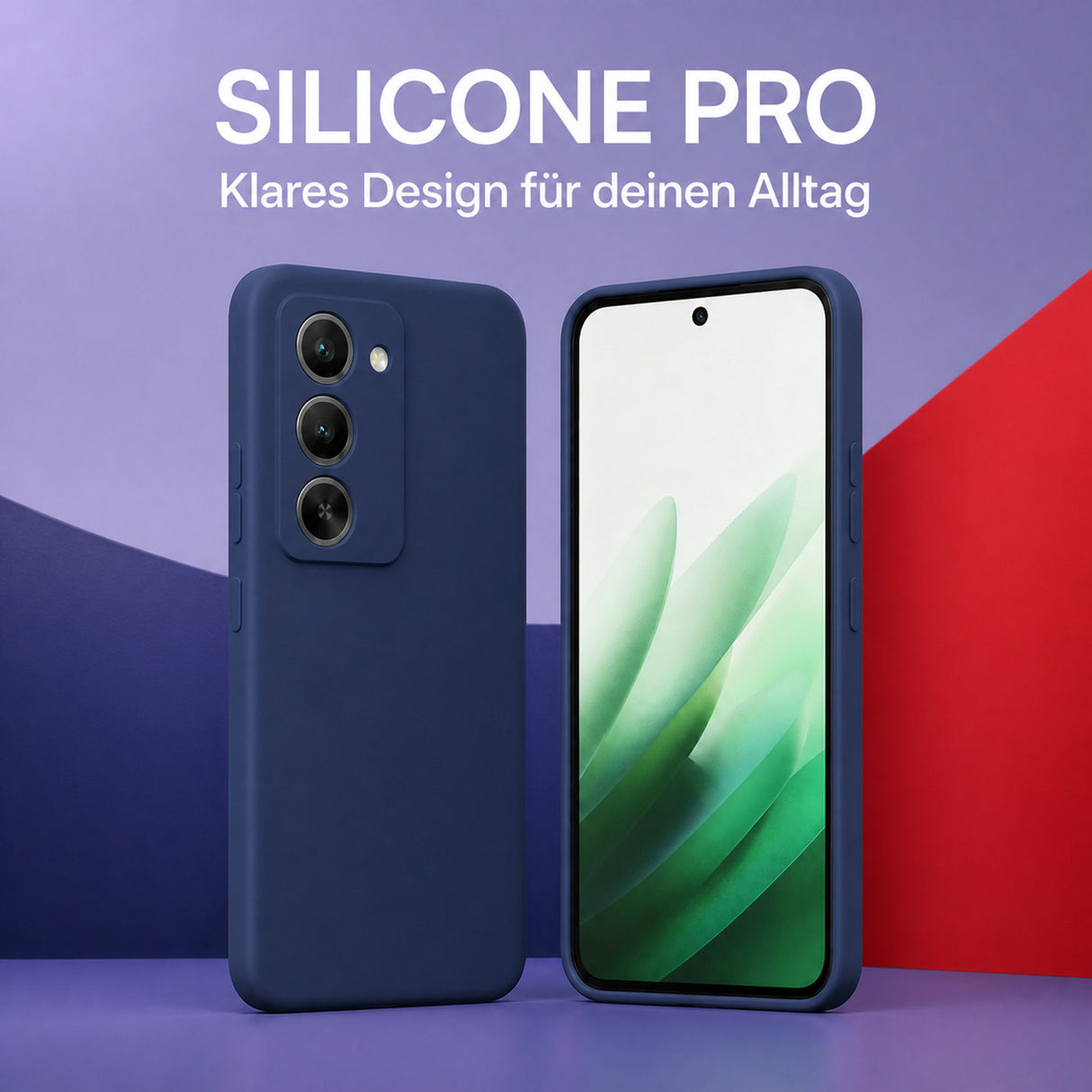 Xiaomi Redmi 15 4G / 5G Silicone Pro Silikon Hülle Marineblau – Detailansicht 5