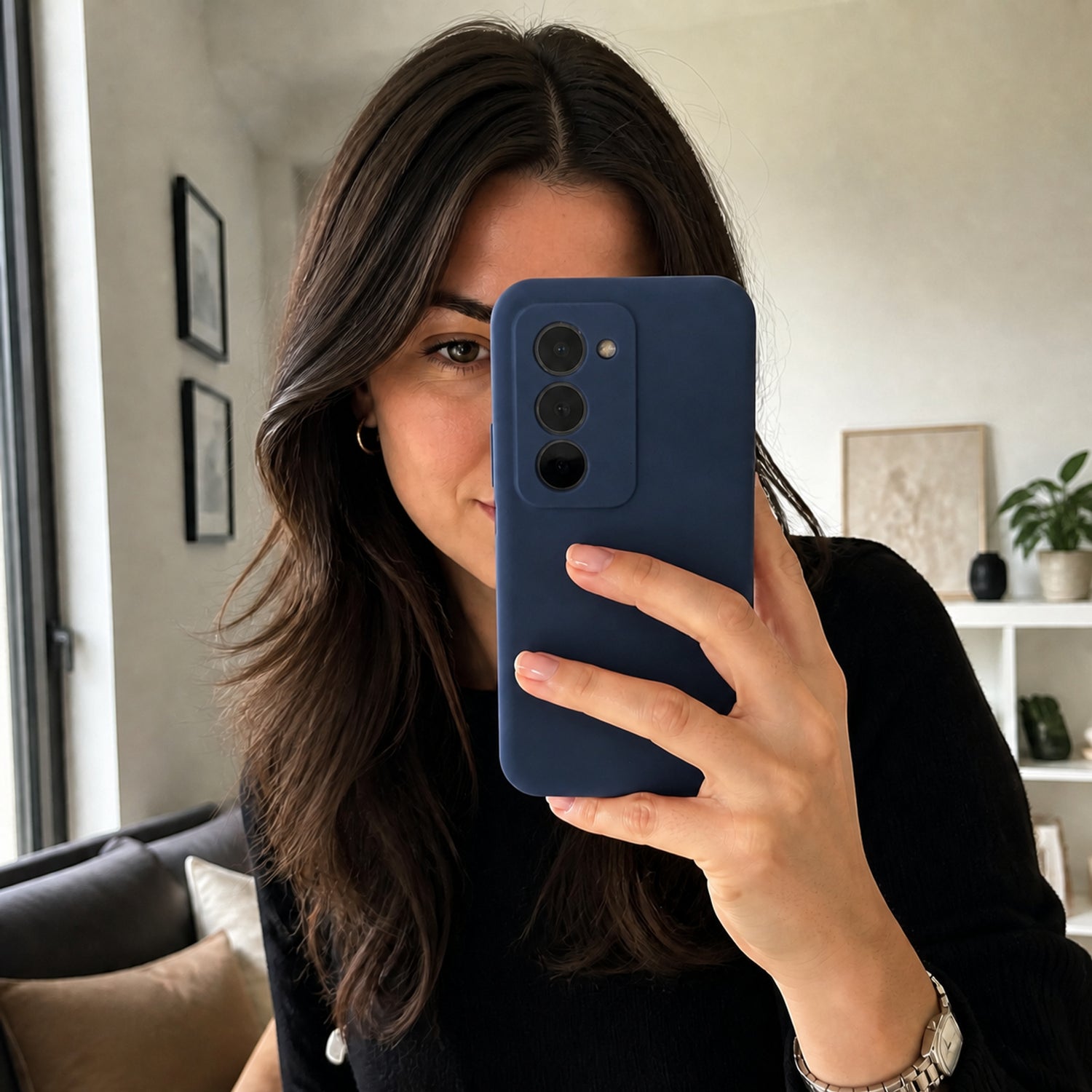 Xiaomi Redmi 15 4G / 5G Silicone Pro Silikon Hülle Marineblau – Detailansicht 6