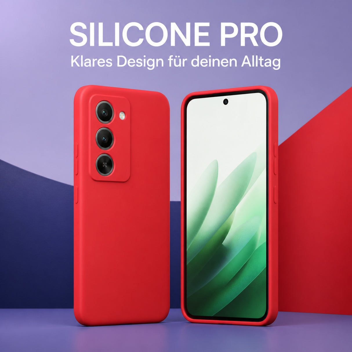 Xiaomi Redmi 15 4G / 5G Silicone Pro Silikon Hülle Rot – Detailansicht 5
