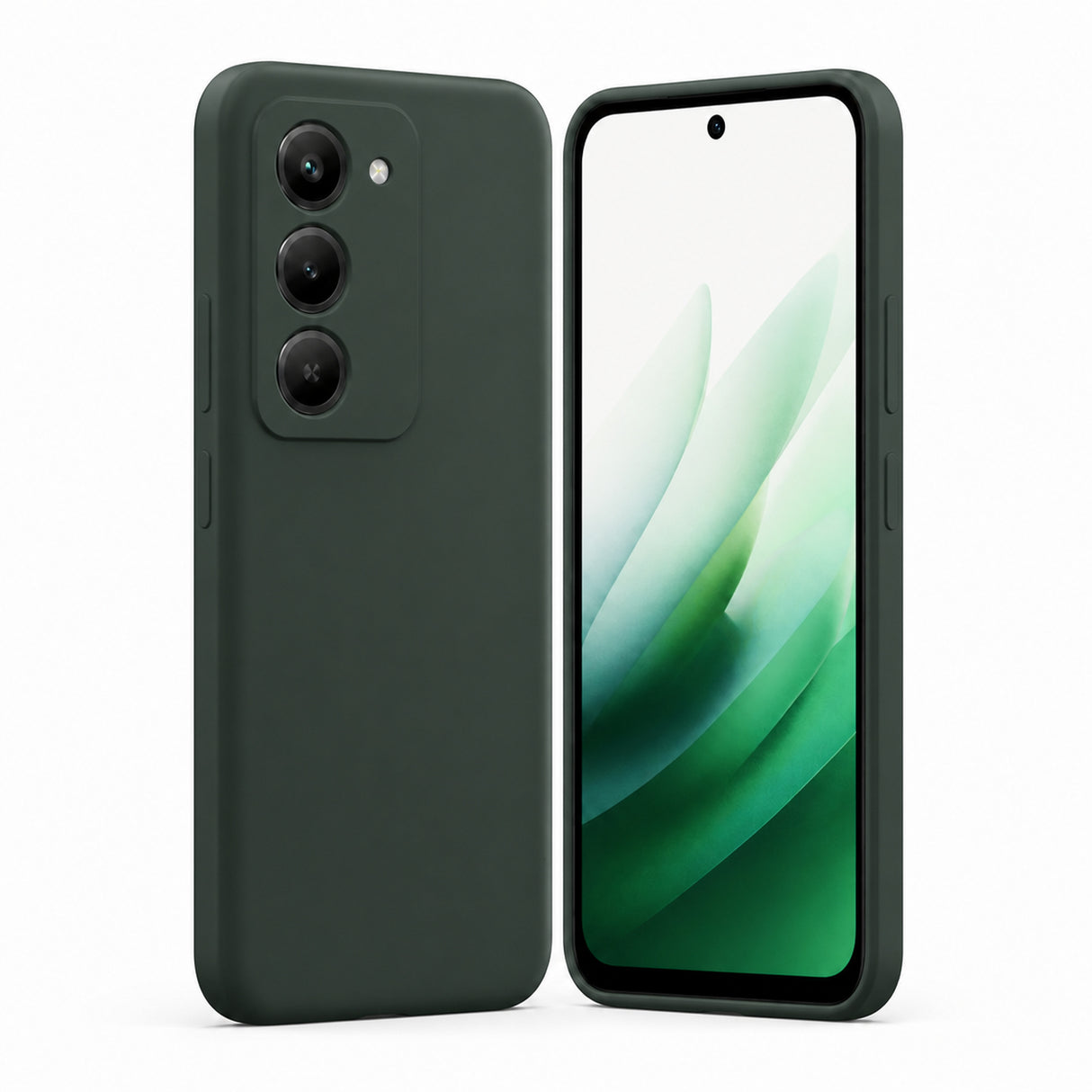 Xiaomi Redmi 15 4G / 5G Silicone Pro Silikon Hülle in Tannengrün – Produktansicht