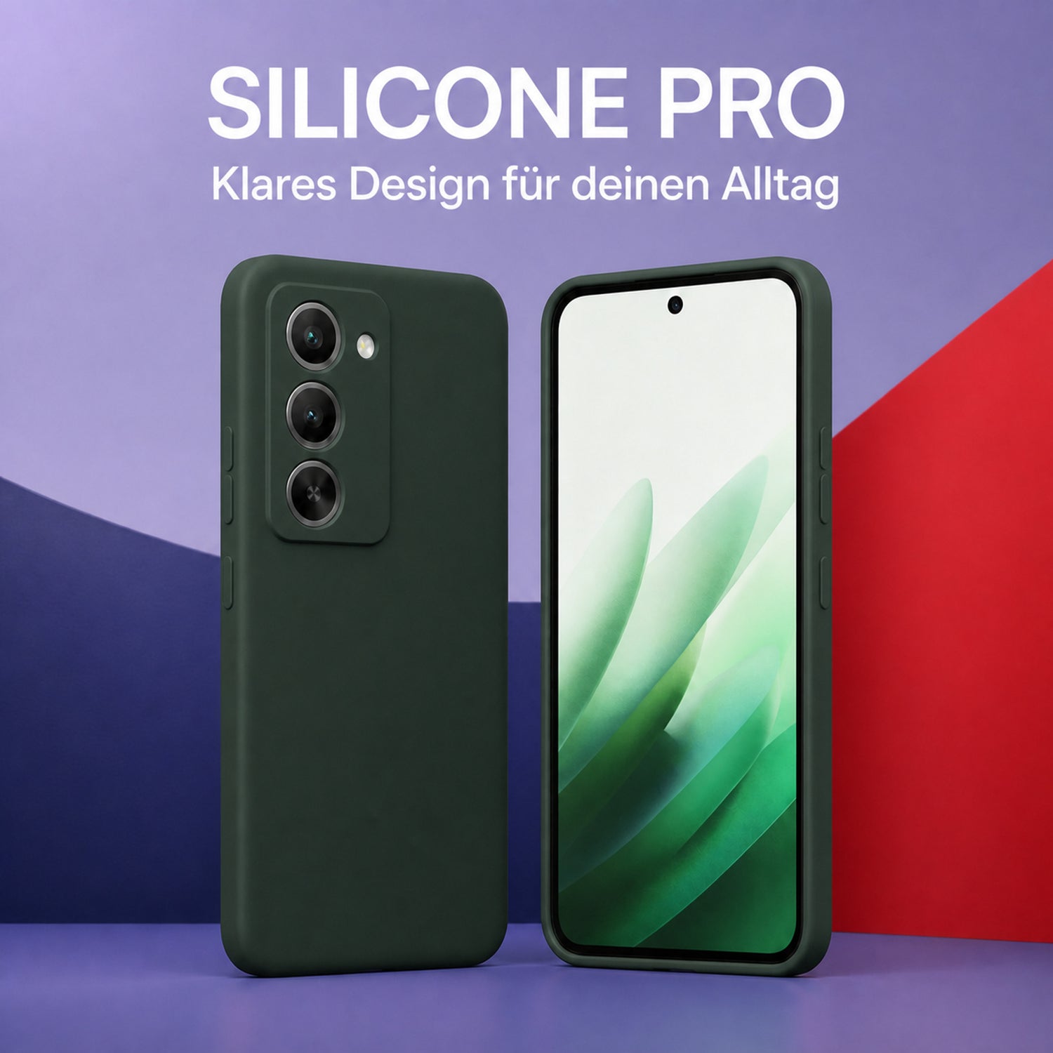 Xiaomi Redmi 15 4G / 5G Silicone Pro Silikon Hülle Tannengrün – Detailansicht 5